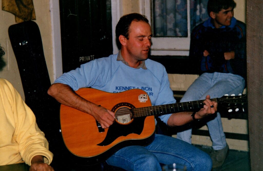 Photograph of Paul in 1989, Lue Hotel, Mudgee, New South Wales, Australia.
